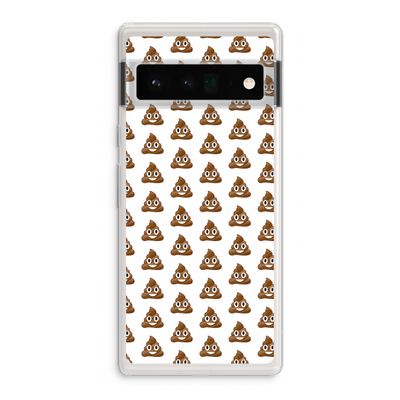 Poop emoji: Google Pixel 6 Pro Transparant Hoesje