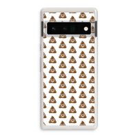 Poop emoji: Google Pixel 6 Pro Transparant Hoesje