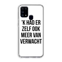 Meer verwacht: Samsung Galaxy M31 Transparant Hoesje