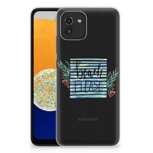 Samsung Galaxy A03 Telefoonhoesje met Naam Boho Beach