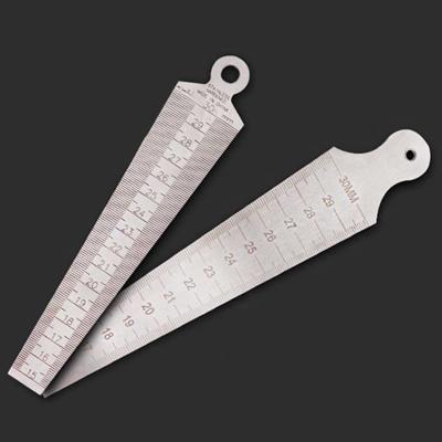Wig Feeler gap 15-30mm roestvrijstalen liniaal inspectie taper gauge metrische meetinstrument