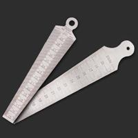 Wig Feeler gap 15-30mm roestvrijstalen liniaal inspectie taper gauge metrische meetinstrument