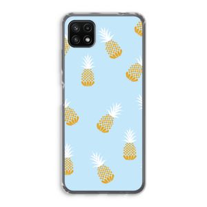 Ananasjes: Samsung Galaxy A22 5G Transparant Hoesje