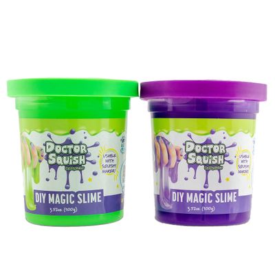 Boti doctor squish slijm value pack groen en paars, 240 gram