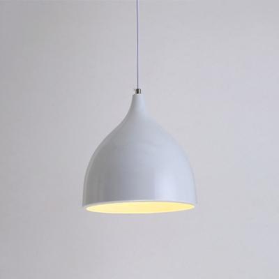 YWXLight restaurant kroonluchter eenvoudige moderne single-head eettafel lamp Fashion gangpad woonkamer Bar (wit)