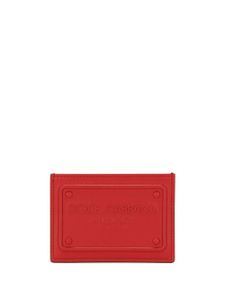 Dolce & Gabbana porte-cartes colour block à logo DG - Rouge