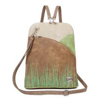 Hi-di-hi Rugzak/Schoudertas Happy View Bruin-Beige