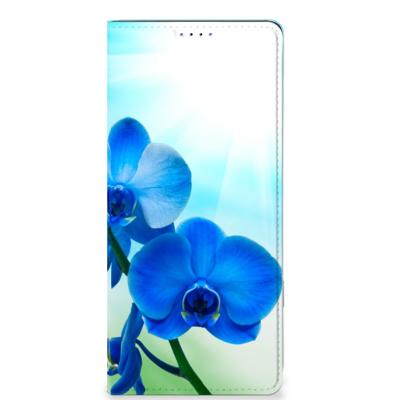 Samsung Galaxy A22 5G Smart Cover Orchidee Blauw - Cadeau voor je Moeder