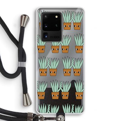 Sansevieria: Samsung Galaxy S20 Ultra Transparant Hoesje met koord