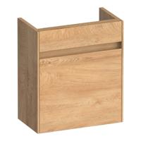 Brauer Inspire Fonteinkast - 40 cm - 1 Deur - Greeploos - Linksdraaiend - Forest Tan