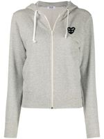 Comme Des Garçons Play hoodie à patch logo - Gris - thumbnail