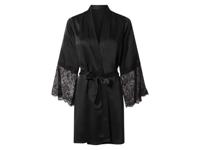 esmara Satijnen dames kimono (Zwart, L (44/46))