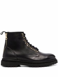 Giuliano Galiano bottines zippées à lacets - Noir