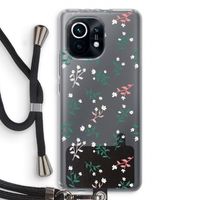 Small white flowers: Xiaomi Mi 11 Transparant Hoesje met koord
