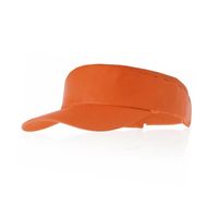 Oranje zonneklep voor volwassenen - Verkleedhoofddeksels - thumbnail