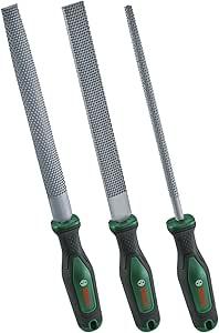 Bosch Groen Rasp set 3-piece (Raspenset 200mm 3 stuks: platte rasp, halfronde rasp, ronde rasp) - 1600A02ZB1