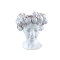 PTMD Alani White glazed ceramic statue of women head B - thumbnail