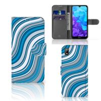 Huawei Y5 (2019) | Telefoon Hoesje | Waves Blue