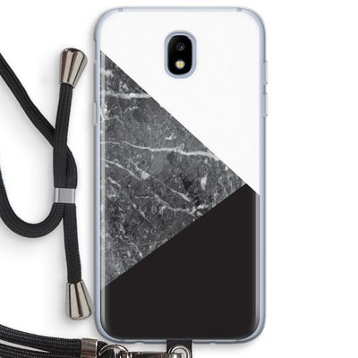 Combinatie marmer: Samsung Galaxy J5 (2017) Transparant Hoesje met koord