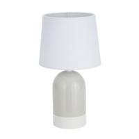 Bureaulamp Versa Duo Beige Linnen Keramisch 40 W 18 x 32,5 cm