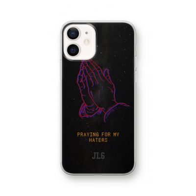 Praying For My Haters: iPhone 12 Transparant Hoesje