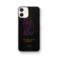 Praying For My Haters: iPhone 12 Transparant Hoesje Praying For My Haters: iPhone 12 Transparant Hoesje