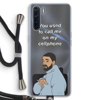 Hotline bling: Oppo A91 Transparant Hoesje met koord