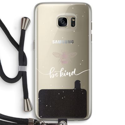 Be(e) kind: Samsung Galaxy S7 Edge Transparant Hoesje met koord