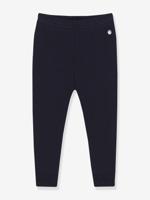Baby legging van effen katoen PETIT BATEAU marineblauw