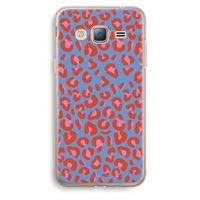 Leopard blue: Samsung Galaxy J3 (2016) Transparant Hoesje