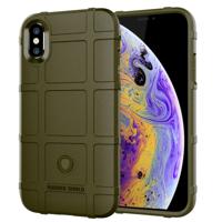 Volledige dekking schokbestendig TPU Case voor iPhone XS (groen)