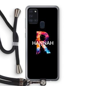 Abstract Spectrum: Samsung Galaxy A21s Transparant Hoesje met koord