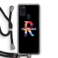 Abstract Spectrum: Samsung Galaxy A21s Transparant Hoesje met koord
