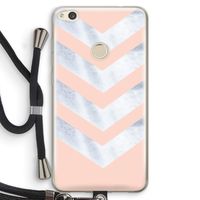 Marmeren pijlen: Huawei Ascend P8 Lite (2017) Transparant Hoesje met koord