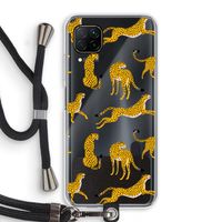 Luipaard: Huawei P40 Lite Transparant Hoesje met koord