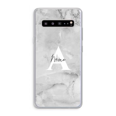 Ivory Marble: Samsung Galaxy S10 5G Transparant Hoesje