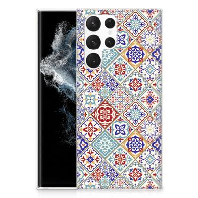 Samsung Galaxy S22 Ultra | TPU | Siliconen hoesje | Tiles Color Samsung Galaxy S22 Ultra | TPU | Siliconen hoesje | Tiles Color