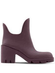 Burberry bottines en daim à bout rond 70 mm - Violet