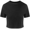 Just Cool JT006 Women´s Tri-Blend Cropped T - Solid Black - XS