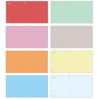 OFFICE products verdeelstroken, 240 x 105 mm, pak van 100 stuks, geassorteerde kleuren