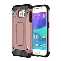 Voor Samsung Galaxy S6 / G920 harde Armor TPU + PC combinatie hoesje (Rose Goud)