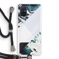 Golven: Samsung Galaxy A71 Transparant Hoesje met koord