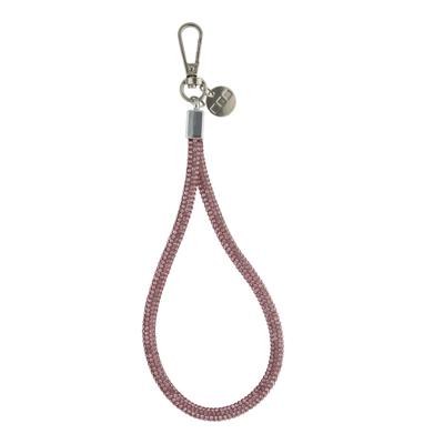 Telefoonkoord Diamond - Roze - Zilver Telefoonkoord Diamond - Roze - Zilver