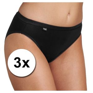 3x Sloggi basic tai dames slip zwart   -