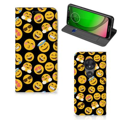 Motorola Moto G7 Play | Hoesje met Magneet | Emoji