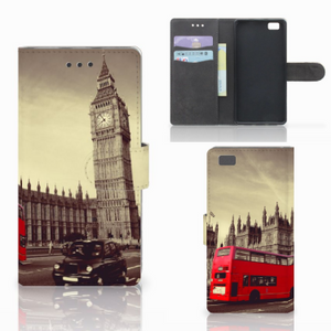 Huawei Ascend P8 Lite Flip Cover Londen