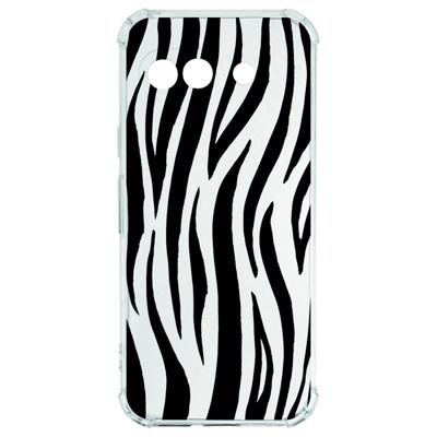Google Pixel 9a Hoesje - Zebra TPU Antishock Google Pixel 9a Hoesje - Zebra TPU Antishock