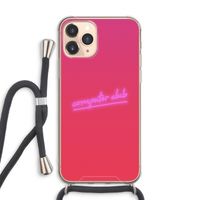 Vice Glow: iPhone 11 Pro Max Transparant Hoesje met koord