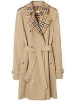 Burberry trench court à motif Vintage Check - Tons neutres - thumbnail