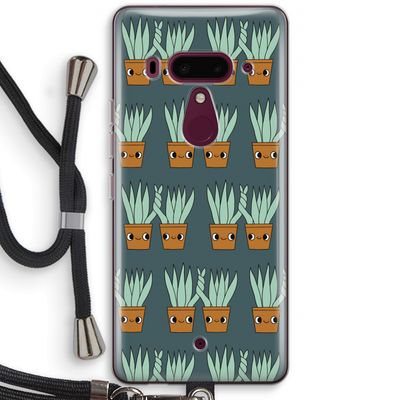 Sansevieria: HTC U12+ Transparant Hoesje met koord
